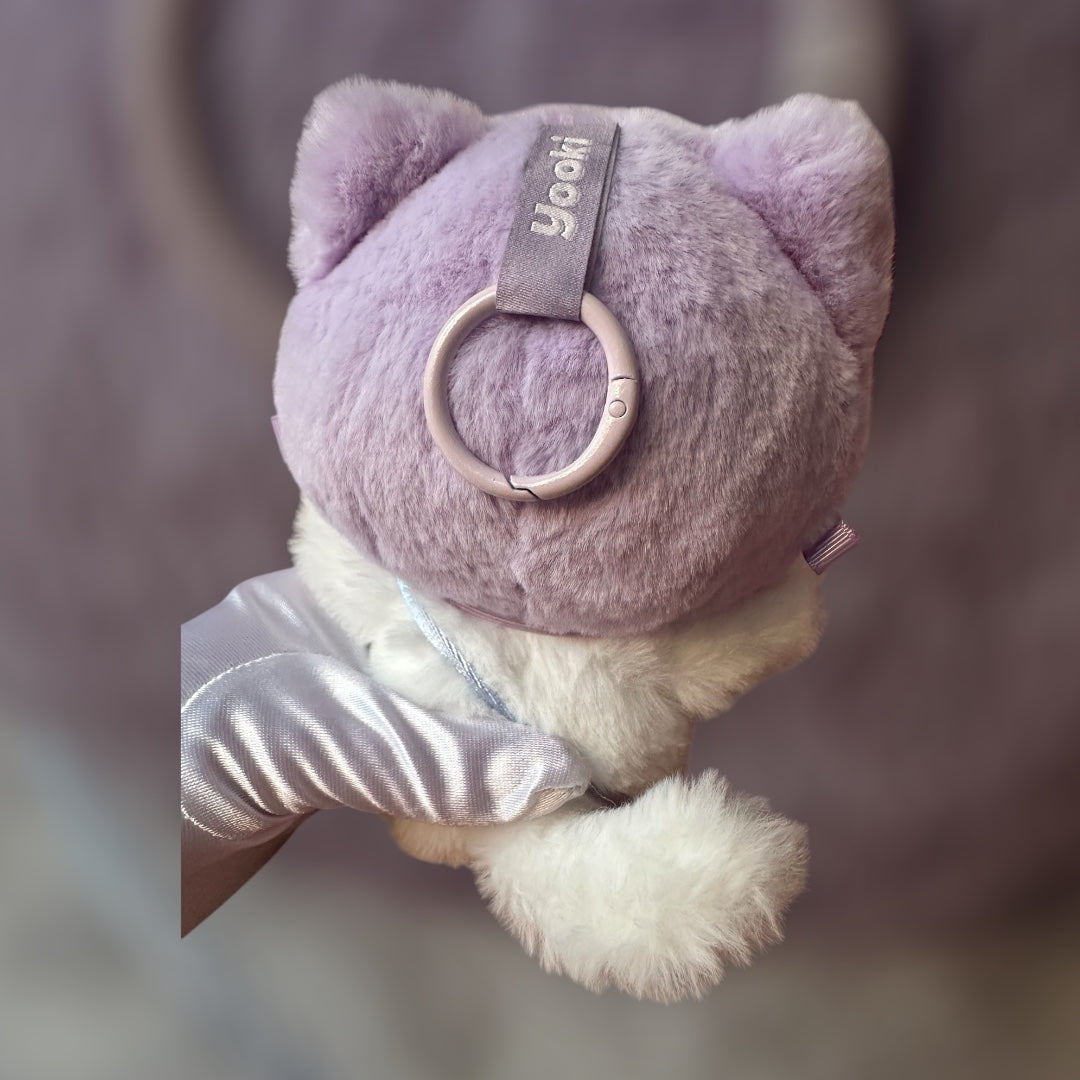 Yooki Meow Meow Kindergarten Series Plush Pendant - Purple - Baby Little Kitty